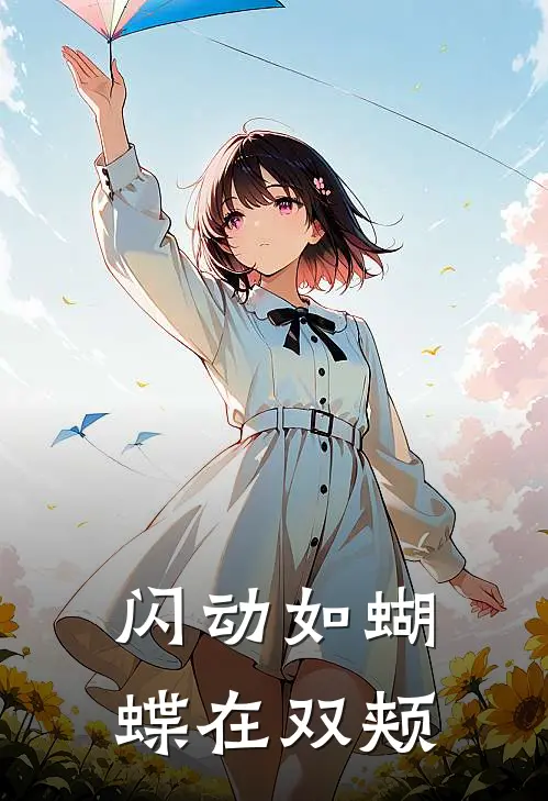 闪动如蝴蝶在双颊