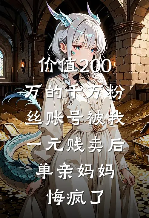 价值200万的千万粉丝账号被我一元贱卖后，单亲妈妈悔疯了