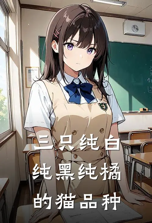 三只纯白纯黑纯橘的猫品种