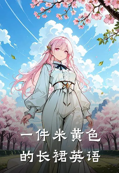 一件米黄色的长裙英语